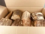 Brennholz und Scheitholz – 75 kg – Buche & Birke – trockenes Restholz – für Grill, Kamin und Lagerfeuer