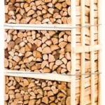 Kammergetrocknetes Eichen-Brennholz – gespalten – 25 cm – Palette