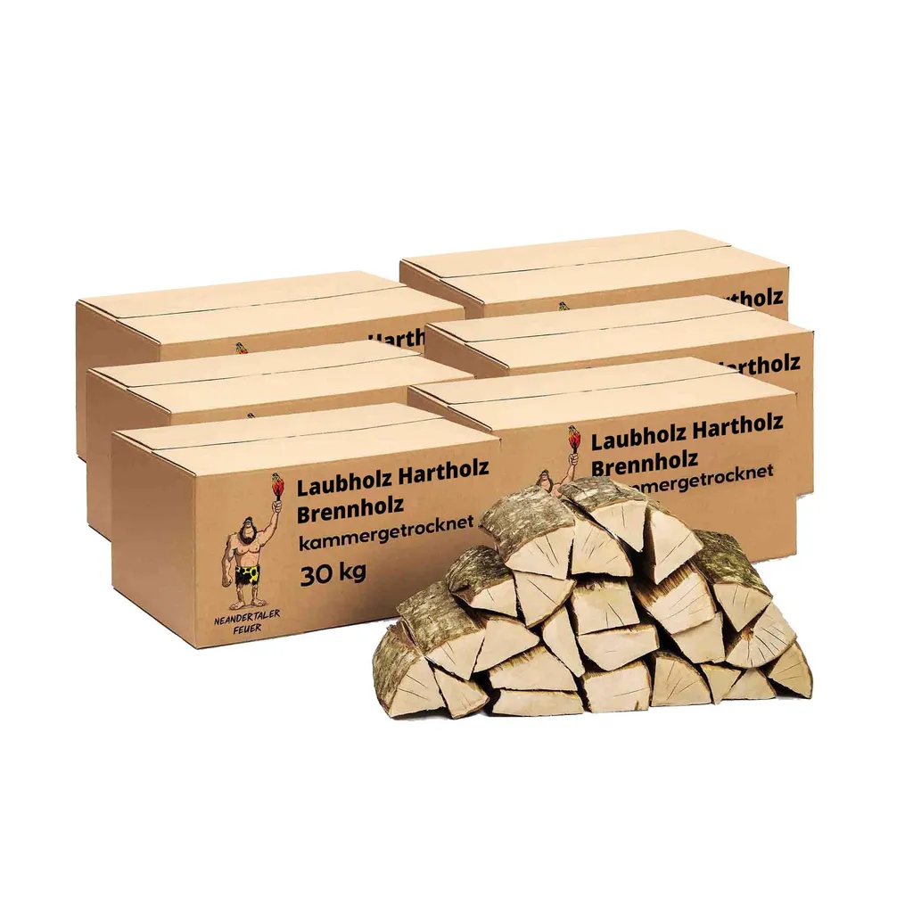 Brennholz – 25 cm – 180 kg – für Kamin, Grill, Smoker und Holzofen – Bild 1