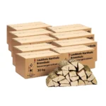 Hartholz-Brennholz – 25 cm – 270 kg – für Kamin, Grill, Smoker und Holzofen