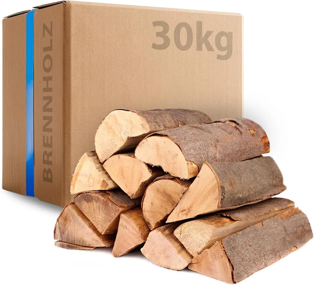 Fichten-Brennholz – 30 kg – 30 cm – kammergetrocknet – Restfeuchte unter 18 % – Bild 1