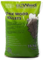 Eichen-Holzpellets – Hartholzpellets ENplus A1 – 6 mm – 65 × 15 kg – 975 kg Palette
